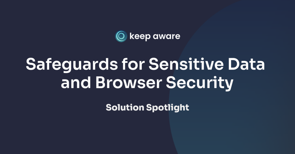 Safeguards for Sensitive Data and Browser Security
